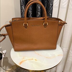 Michael Kors Tan Satchel Bag